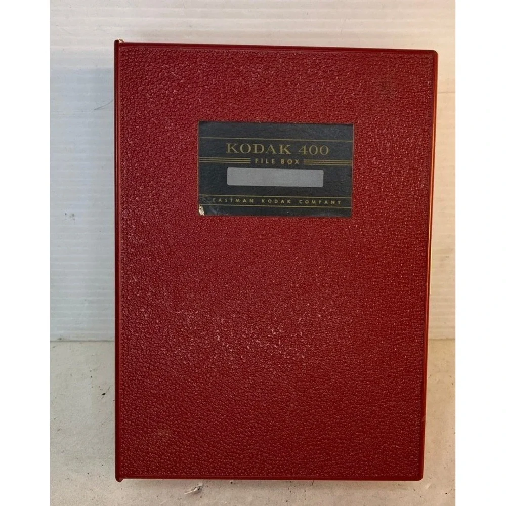 Vintage Kodak 400 File Box Slides Organizer‎ Red Excellent Vintage Slide Storage